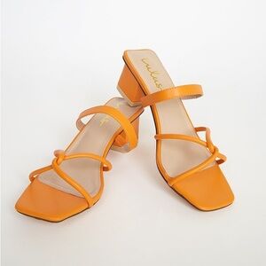 Lulus Leylia mango heels
